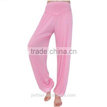 Breathable cotton soft colorful yoga pants for women