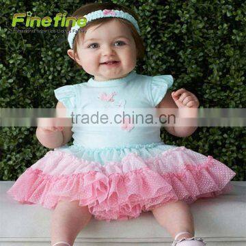 Lovely Patern Baby Clothes Cute Baby Romper With Dress