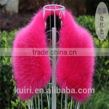 Hot Selling Fashion Style Winter Women Faux Fur Collar Scarf Fur Cap Fur Collar Winter Wrap Shrug ForJackets photo-4