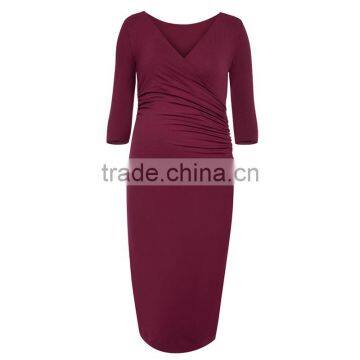 China Wholesale Maternity Clothes New Arrival Modern Maternity Dress photo-4
