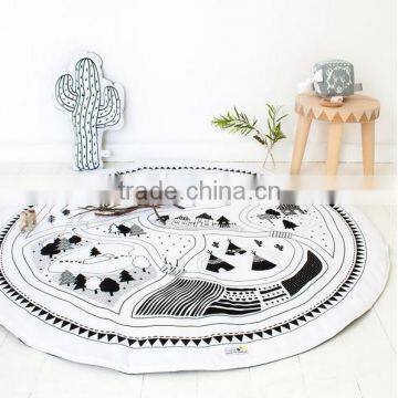 S65594A Baby Boys Girls 100% Cotton White Cute Cartoon Print Blanket photo-2