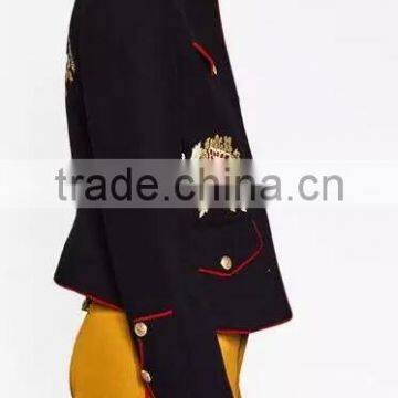 Runwaylover EY1033C Europe Design Retrostyle Floral Printed Flower Embroidery Lady Jacket Thicken Woman Coats