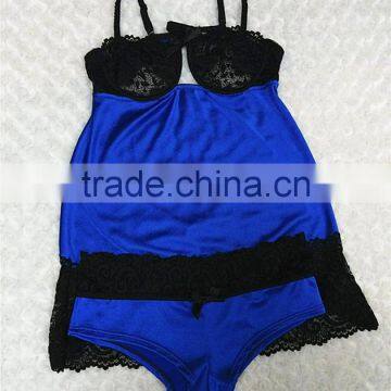 Lady and Girls Lingeries Bra Set Fancy Camisole Panty Set photo-3