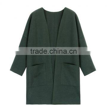 2017 Fashion Women Green Color Cardigan Sweater photo-2