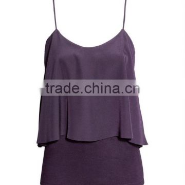 100% Viscose Tiered Tank Top