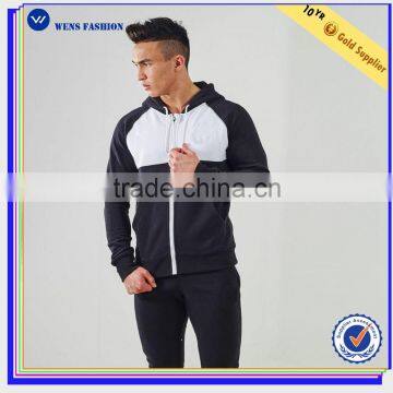 Muscle Fit Zipper Camouflage Hooded Plain Slim Fit Gym Hoodies