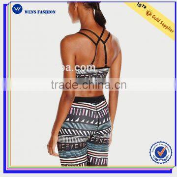 Wholesale New Fashion Women Yoga Suit Pants Sports Bra Sportswear Set photo-2