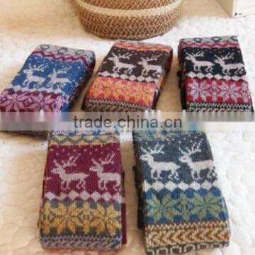 2014 Fashion Accessories Snowflake Christmas Knit Leg Warmers photo-2