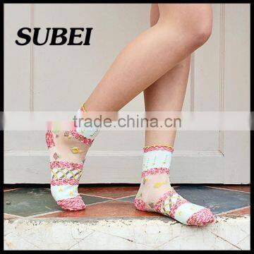Lady Crystal Transparent Silk Sock photo-2