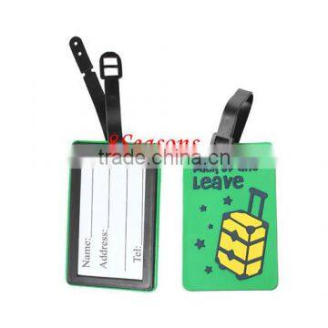 Green Polyvinylchlorid Travel Suitcase Baggage Tag Luggage Tag Name Bag Card Holder