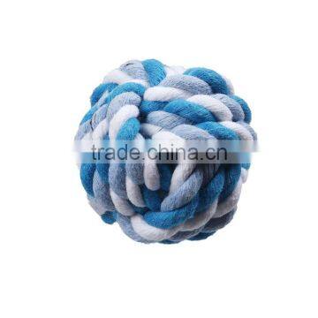 Cotton Pet Products Chew Molar Knot Toy Durable Ball Blue photo-2