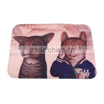 New Hot Creative Kawaii Welcome Floor Mats Animal Cat Print Bathroom Kitchen Carpets House Doormats For Living Room Anti Slip photo-4
