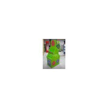 2 tier colorful graphic cardboard display stands / POP up display racks for exhibit,  shop