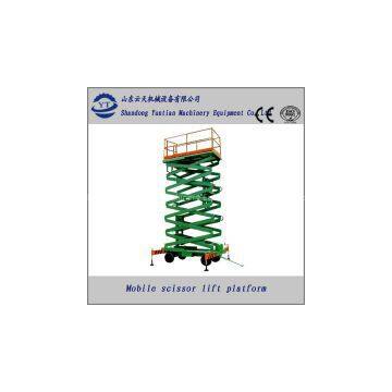 Stainless Steel four wheels mobile scissor lift table