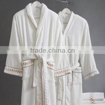 embroidery velour white hotel cloth