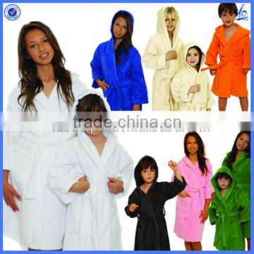 kid's terry hooded bathrobe