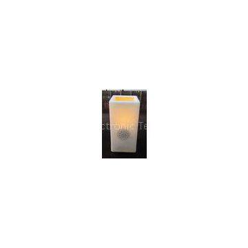Custom Cuboid USB interface bluetooth candle speaker with Rotary switch