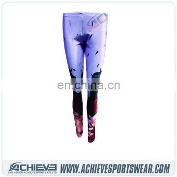 92 polyester 8 spandex leggings / oem leggings / punk leggings