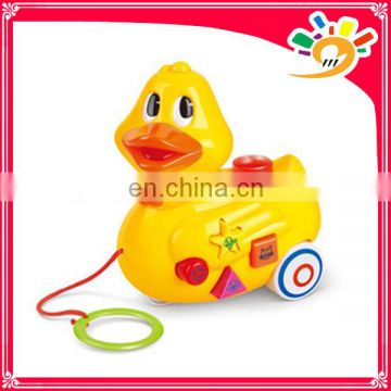 Cute Cartoon Duck Pull Line Cartoon Toys,Pull Line Animal Duck With Music