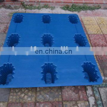 Factory direct supply long working life plactic tray/ 1210 size blow molding pallet for cargo carry