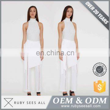 Cheaper Price White Color Women Pants for Women Casual Pants 2017 photo-4
