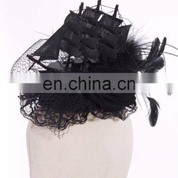 Steampunk Mini Hat Fascinator With Sail Vessel photo-2
