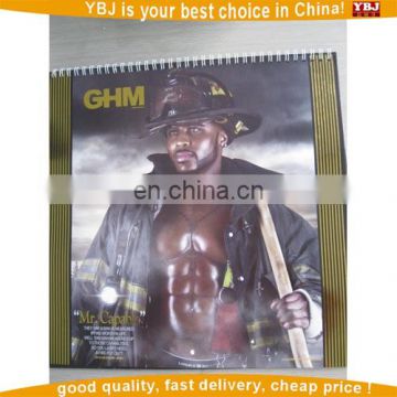 cheap wall calendar printing/2017 custom design wall calendar/Advertising Full Color Large Wall Calendar