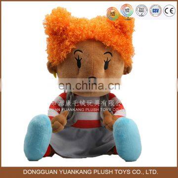 plush human toys custom 3d face plush doll