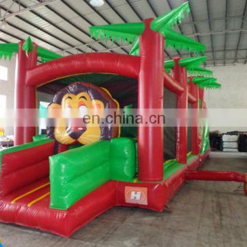 high quality exquisite Inflatable lion obstacle course for sale,inflatable forest obstacle course