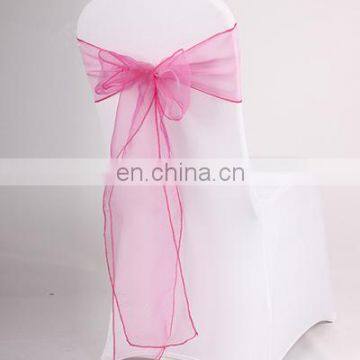 2015 Wedding Chair Decorative Red Transparent Organza Bows photo-5