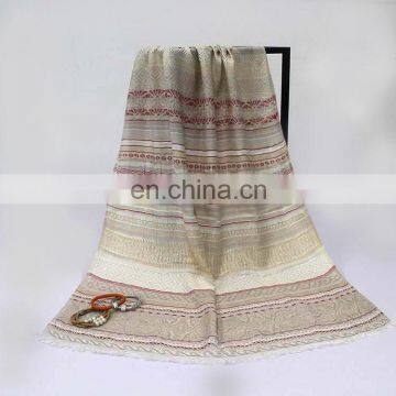 Factory good price shawl pashmina viscose pakistan jacquard pashmina woman