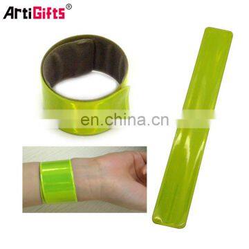 Customize design fashion reflective slap bracelet
