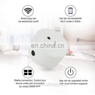 Smart WiFi wall socket plug mini power wireless switch for Amazon Alexa