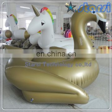 Giant Inflatable Golden Swan pool floats For Amazon