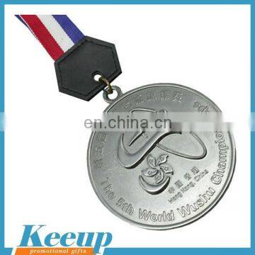 Silver Plating Taekwondo Medal with Medal Hanger