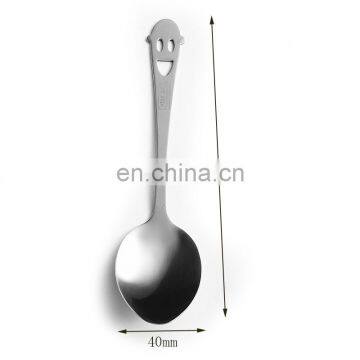 Fancy Small Smile Face Hollow Decorative Tea Spoon photo-5