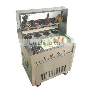 Trade Assurance Commercial Curled Fried Ice Cream Machine Price Cold Plate Ice Cream Maker