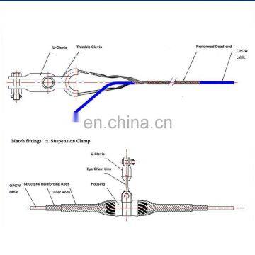 Preformed Tension Clamp Suspension Clamp For ADSS Electrical Fibre Optic Cable Clamp Accessories