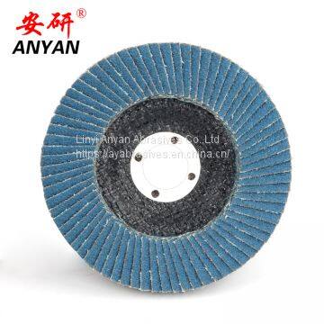 Zirconia Corundum 5 Inch 125x22 Flap Disc Sanding Grinding Wheel Grit #40, Blue