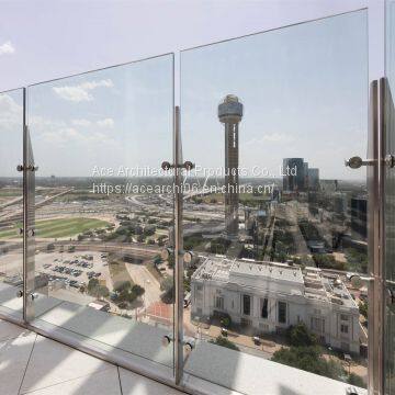 High Quality Outdoor Stainless Steel Glass Railings for Concrete Stairs / Balcony photo-2