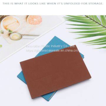 Triangle Folding Glasses Case; Simple Eyewear Case for Reading Glasses and Sunglasses photo-3