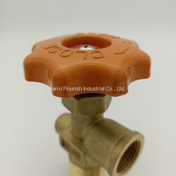 LPG valve/ brass gas self-closing cylinder  valve /Angel valve V5