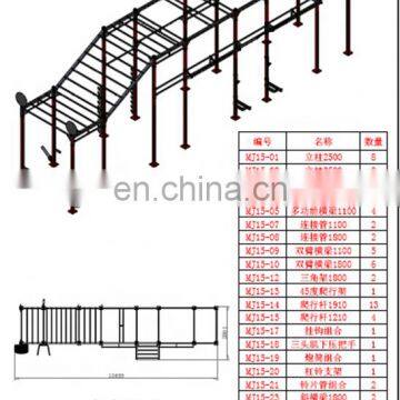 Gym equipment BWR012 More units combo rig fitness