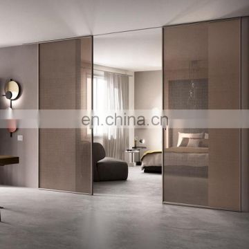 china supplier double tempered glass sliding doors