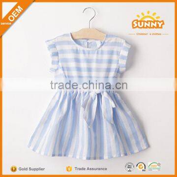 Best Seller Summer Dresses for 3years Baby Girl Blue Baby Princess Dresses