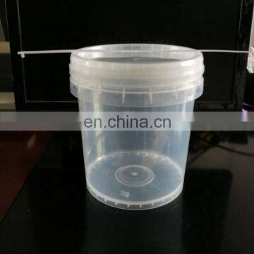 1Gallon PP Food Grade Round Plastic Buckets With Handle And Lids For Ice-cream ,Candy photo-5