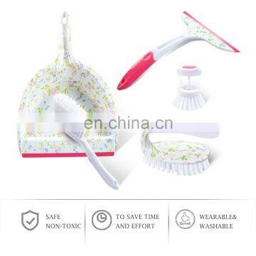 Masthome Printed Clean Set Kitchen Dish Washing Brush With Soap Dispenser photo-5