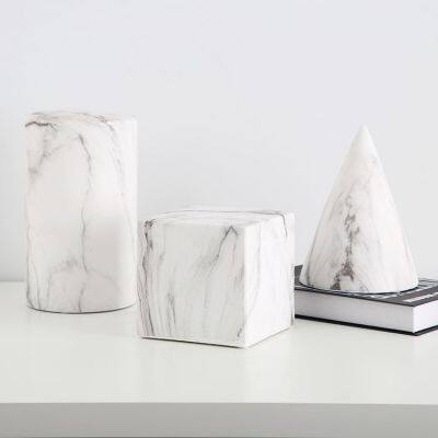 White Geometric Ornaments Drinks Cabinet House Home Hotel Decoration Ceramic Art Handicraft