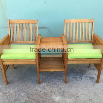 LOWEST PRICE - wooden duo bench - jack and jill - garden furniture