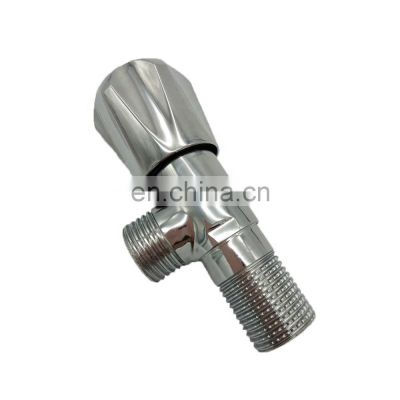 Ceramic Toilet Angle Valve Stainless Iron Material ABS Handle Quick Open Angle Valve With Brass Core Iron Rod